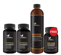 2 LYPOSOL + 1 BIOVERA + 1 FOLLISUN FREE